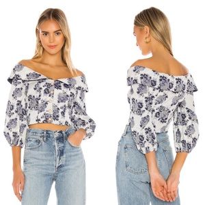 MAJORELLE Pippa Top In French Blue